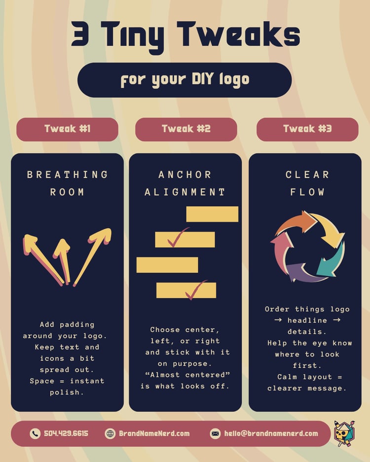 3 Tiny Tweaks That Make Your DIY Logo Look Pro