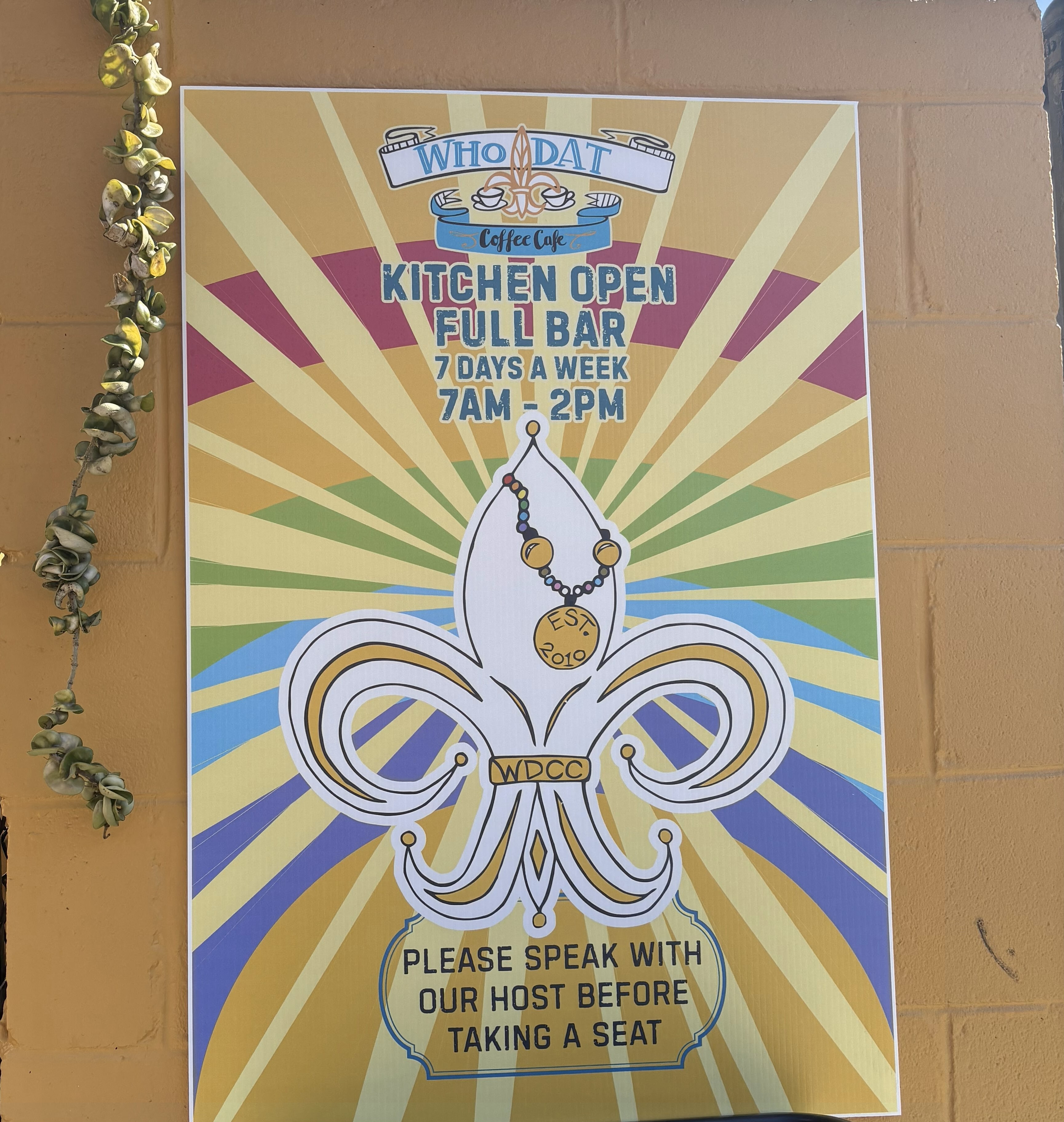 Who Dat Outdoor Signage